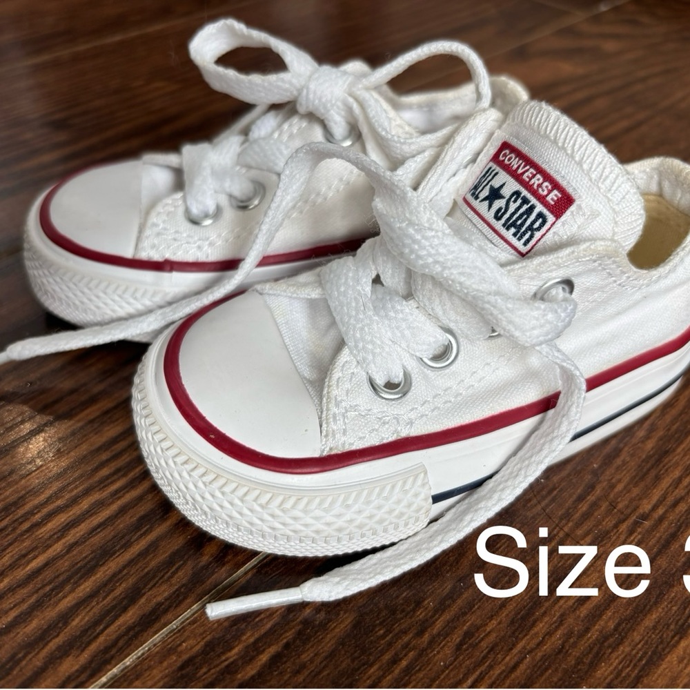 Converse Kids White Sneakers